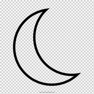 Lua em quarto crescente Рисование Книжка-раскраска, луна, текст, монохромный, роялти-фри png