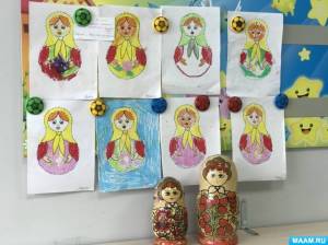 Конспект НОД по рисованию в средней группе «Весёлые матрёшки»