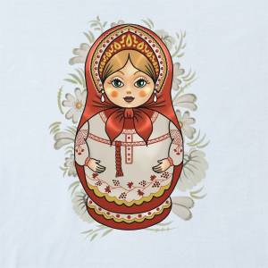 Лицо матрешки шаблон