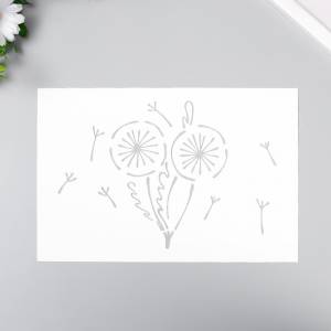 трафарет Одуванчики 24х16 см, цены в Москве на Мегамаркет