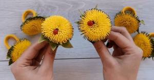 Одуванчики из фоамирана своими руками