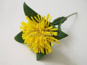 Одуванчик из фоамирана