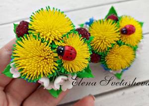 Реалистичные одуванчики своими руками