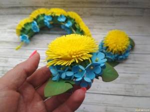 Реалистичные одуванчики своими руками