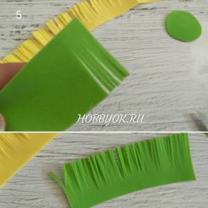 Одуванчик из фоамирана МК по изготовлению