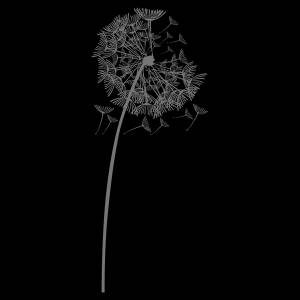 Трафарет Полет одуванчика