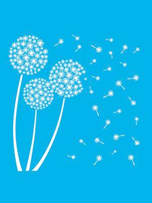 Трафареты Одуванчики