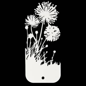 Трафарет для творчества Одуванчики 10х23 см, пластик