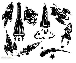 Трафарет для стен и потолка Космос-1