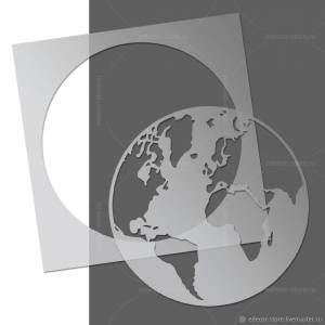 Трафарет Земли 223