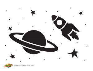 Трафарет космос