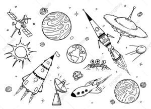 Ракета трафарет