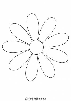 Лист ромашки шаблон