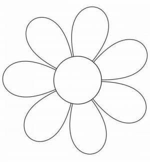 Трафарет ромашки для вырезания из бумаги шаблоны