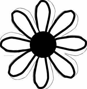 Трафарет ромашка