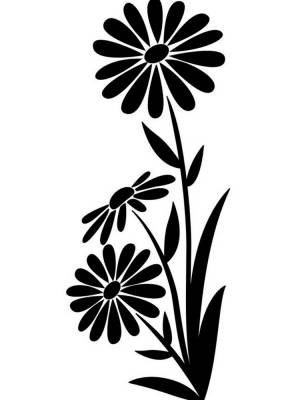 Трафареты Ромашки