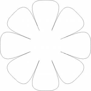 Трафареты ромашек для вырезания из бумаги a 4