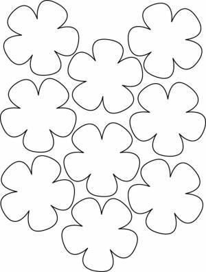 Шаблоны и трафарет цветов для вырезания из бумаги