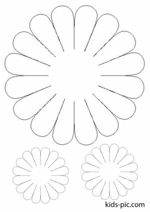 Трафарет Ромашки Для Вырезания Из Бумаги