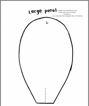 Лепесток ромашки шаблон