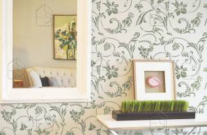 Трафарет цветы 104