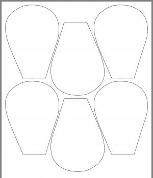 Лепесток ромашки шаблон
