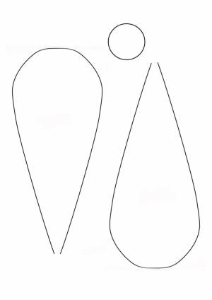 Трафарет ромашки для вырезания