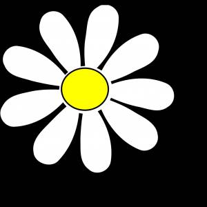 Ромашка шаблон для вырезания из бумаги