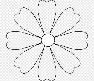 Шаблон ромашки