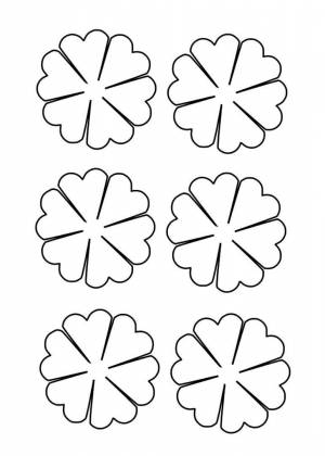 Шаблон для вырезания «Ромашки»