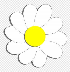Ромашка рисунок шаблон