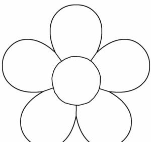 Ромашка рисунок шаблон
