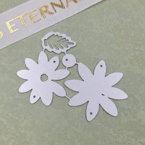 Маленький цветок ромашки и лист дизайн Стиль металлические трафареты DIY Скрапбукинг трафарет для тиснения бумага ремесло шаблон альбома