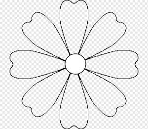 Трафареты ромашки для вырезания
