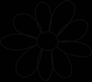 Трафарет ромашки для вырезания