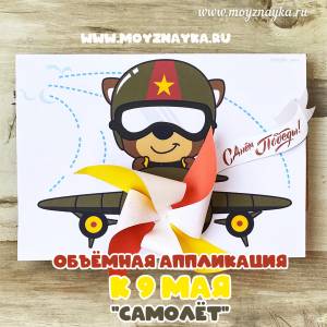 Поделка Самолёт на День Победы своими руками