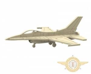 F-16 General Dynamics Fighting Falcon самолет серия МПС Конструктор набор для сборки модель, масштабная дерево-фанера 1