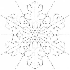Шаблоны для вырезания снежинок