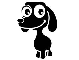 Трафареты собаки новогодние