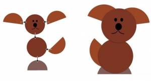 Аппликации с собаками