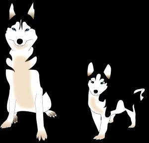 Трафареты собак