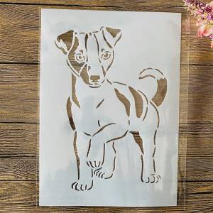 Трафареты  для самостоятельной сборки с изображением маленькой собаки, картина на стену, Искусственный Декоративный шаблон