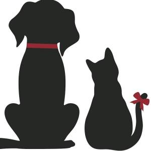 Силуэт собаки рисунок