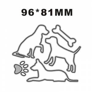 Новинка, металлический высекальный шаблон «три кости собаки», «лапы собаки», шаблон для скрапбукинга, открытка для вырезания, фотоальбом для оформления фотографий «сделай сам»