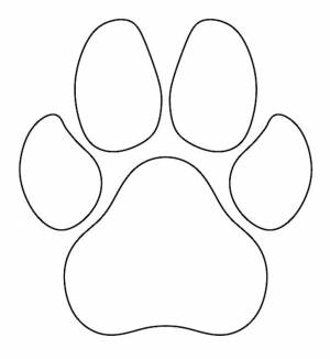 Раскраски лапки животных