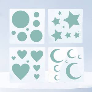 10*10 см Луна солнце трафареты DIY слойная стена раскраска для скрапбукинга тиснение декор Ручная роспись граффити шаблон многоразового использования