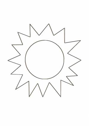 Солнышко шаблон
