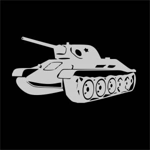 Трафарет танка