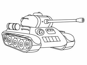Танк трафарет для детей