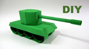 How to make a TANK out of paper step by step instructions